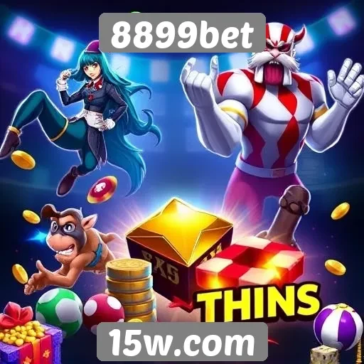 Diversidade de jogos disponíveis no 8899bet